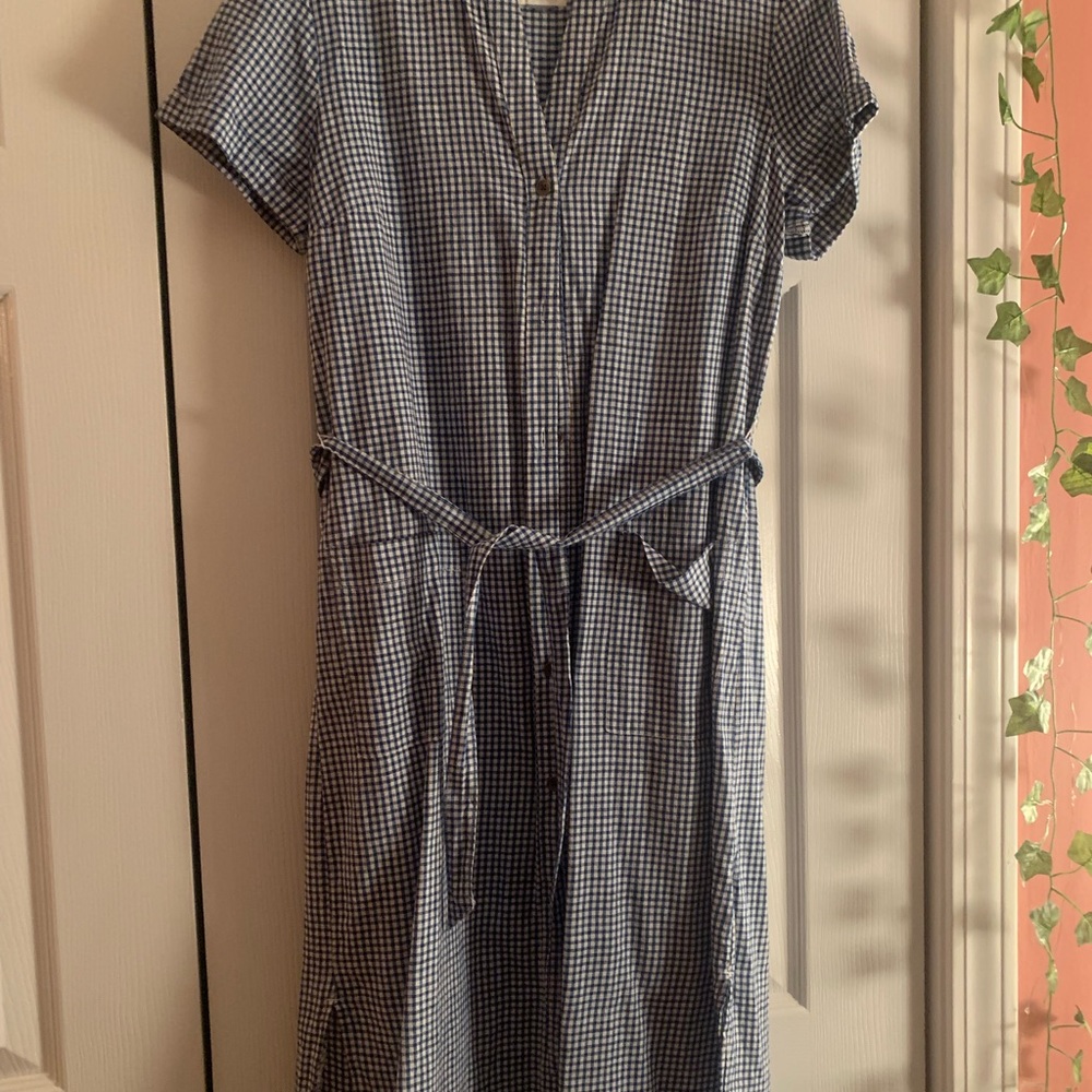 Long button down summer dress